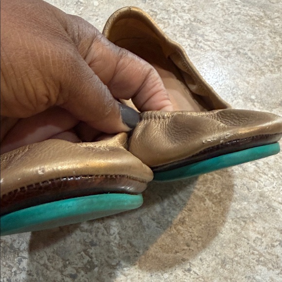 Tieks Gavrieli Metallic Gold Ballet Flats - Picture 7 of 10